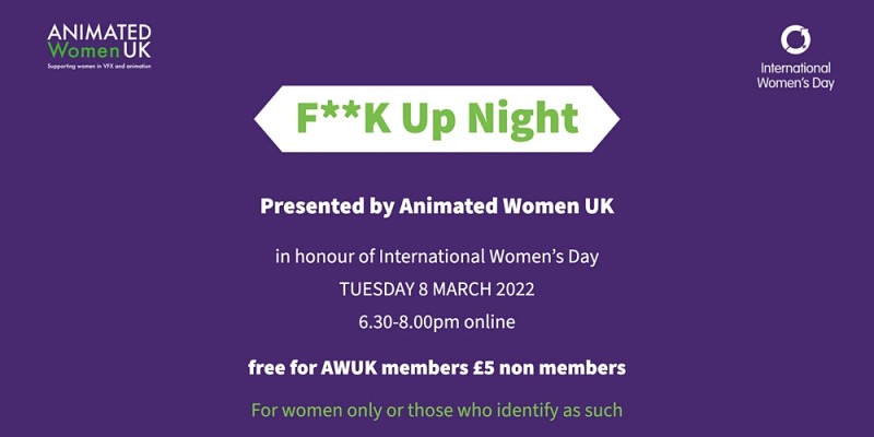 Our F*ck Up Night event as featured in Animation Magazine