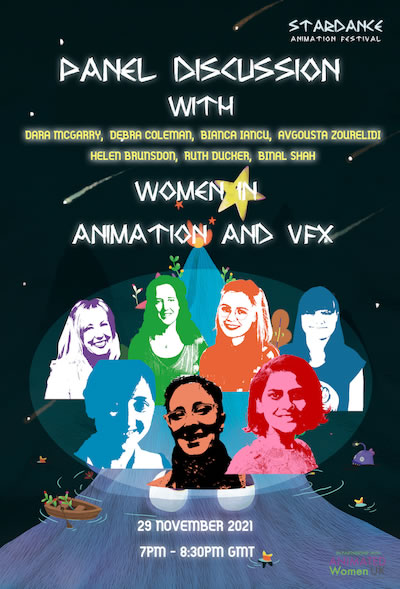 Stardance Festival event poster for our Animation & VFX panel